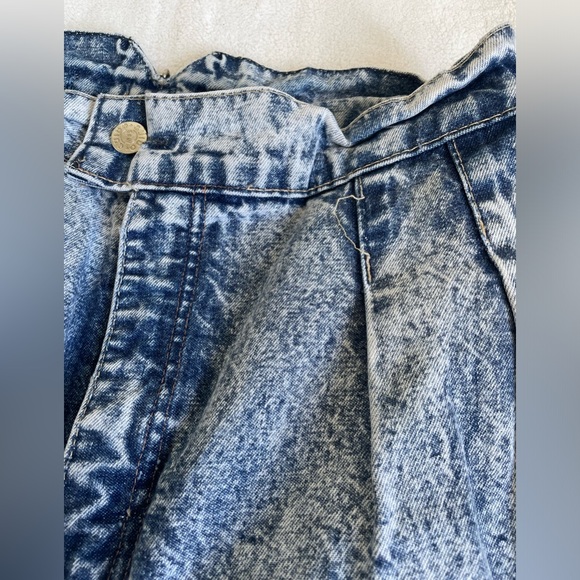 Vintage Guido acid wash jeans tapered 80s blue size 6 - Picture 7 of 7